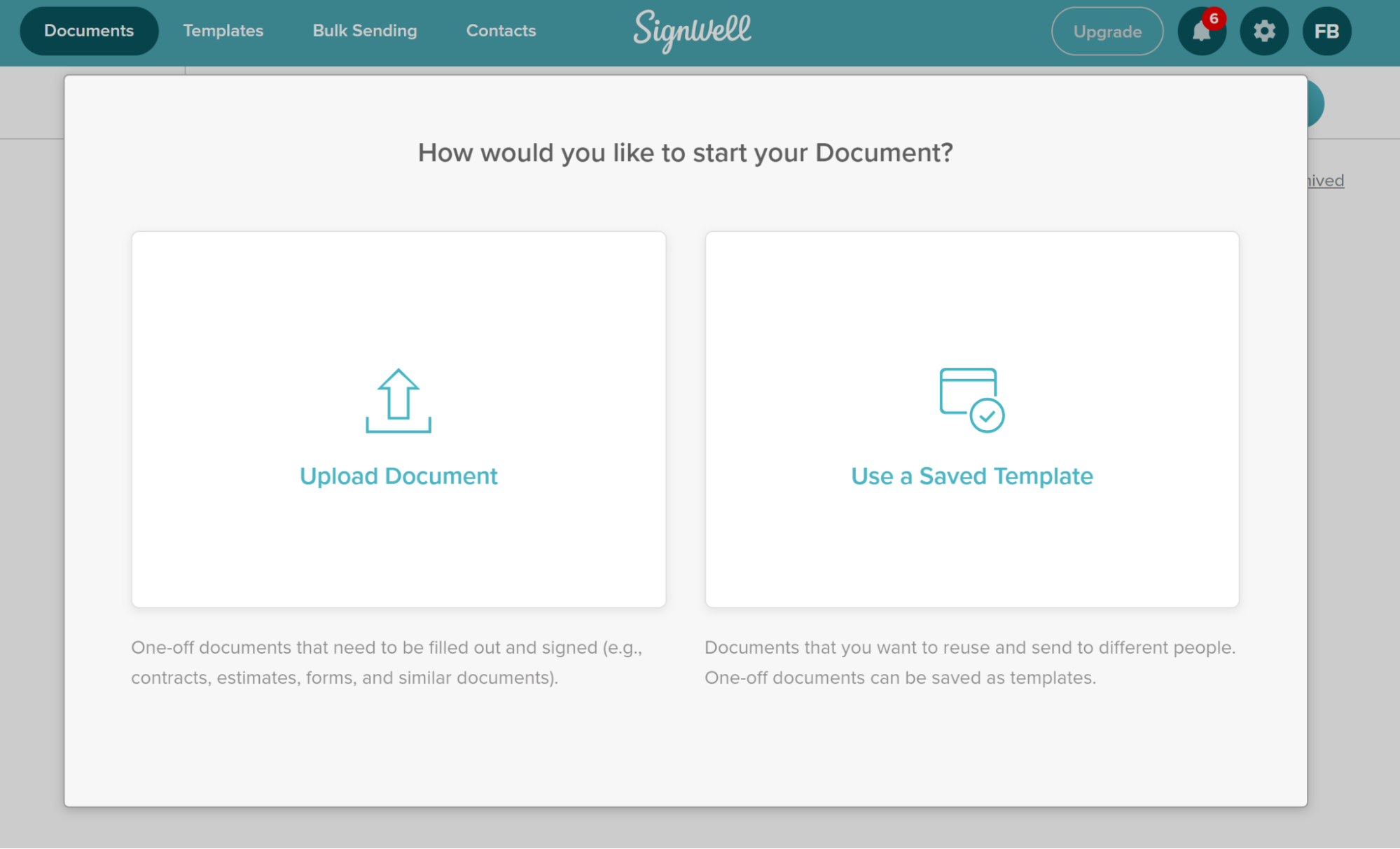 SignWell Document Upload
