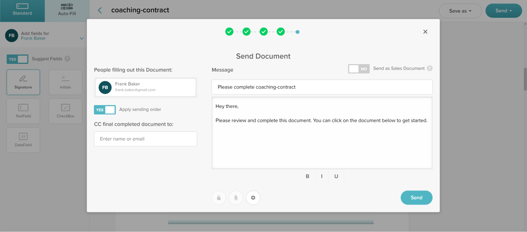 SignWell Signature Automation