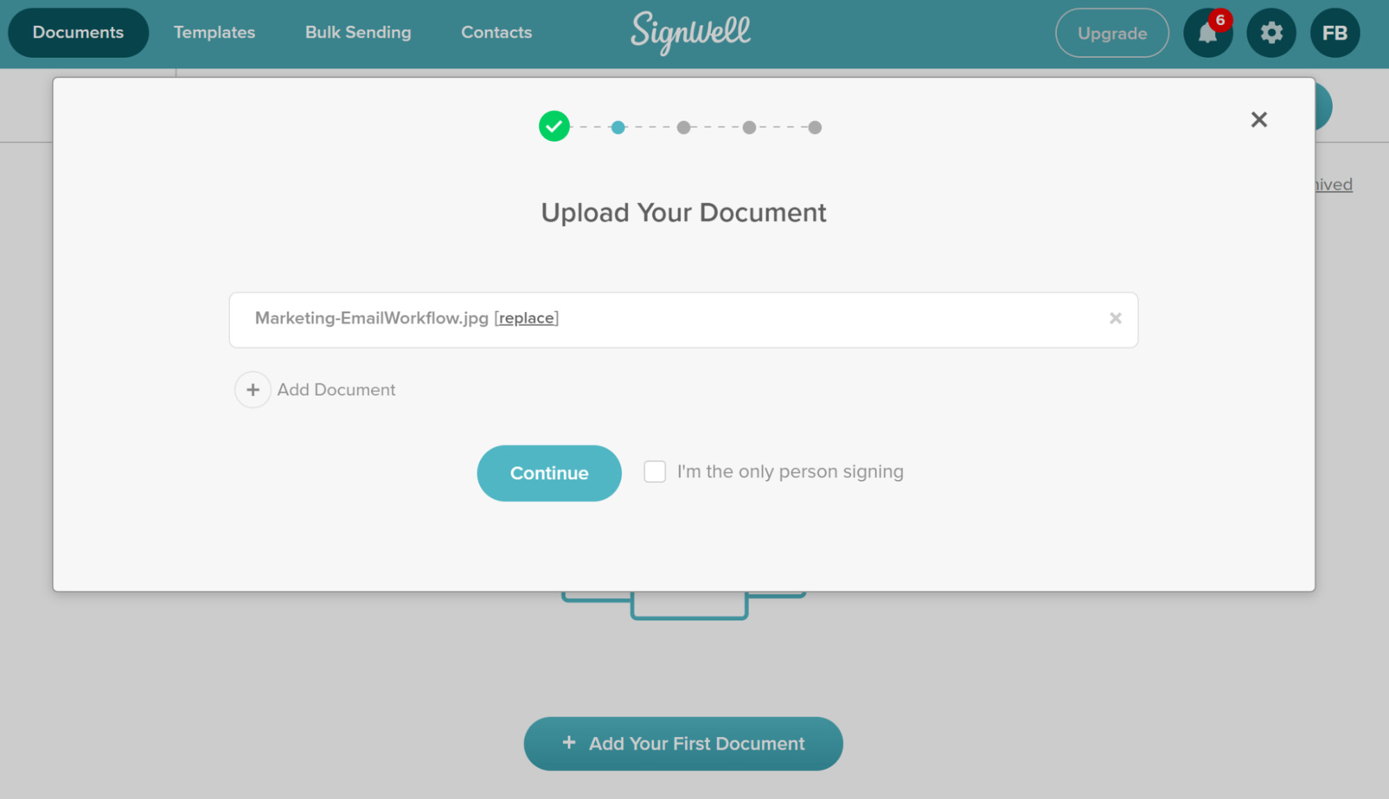 SignWell Upload Your Document