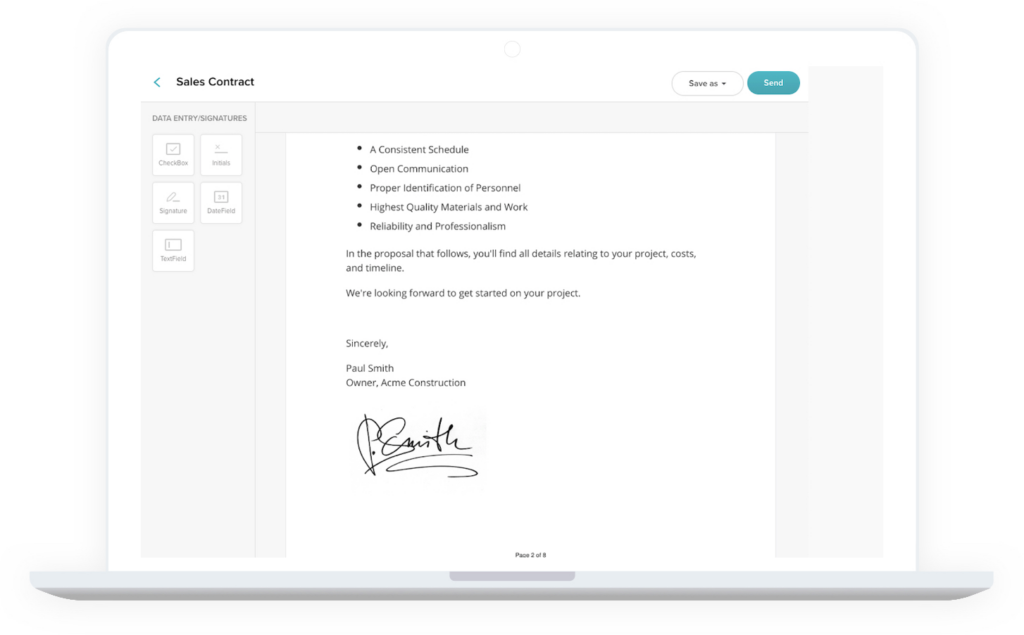 Signwell document signing