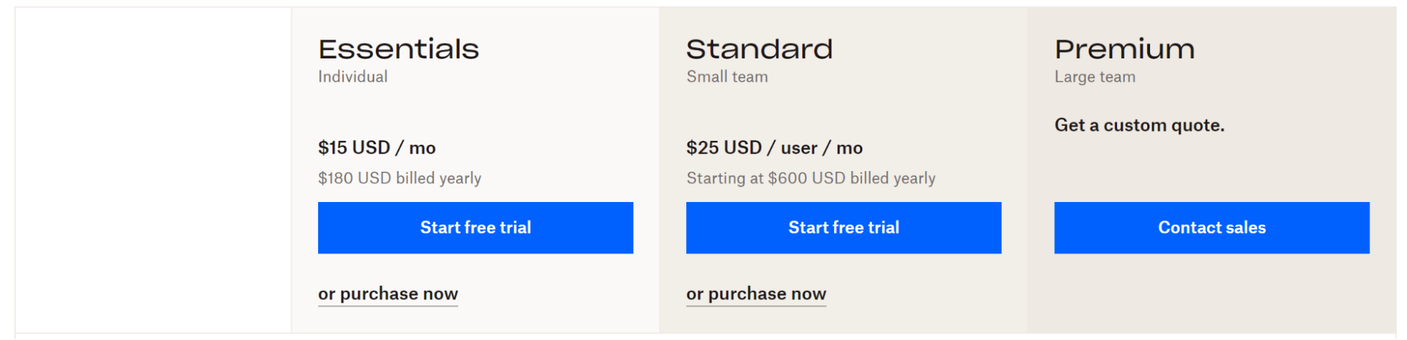Dropbox Sign Pricing