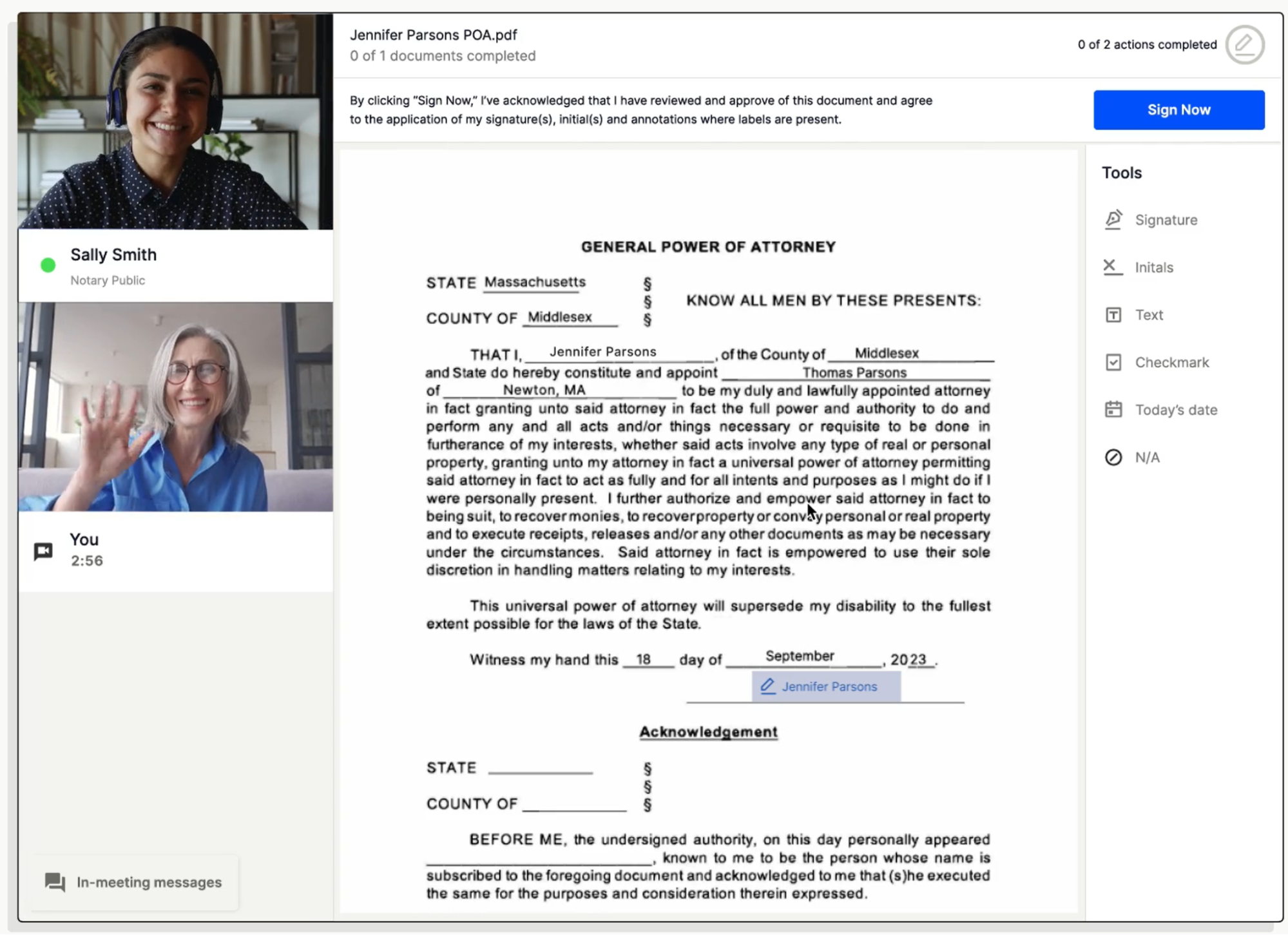Remote Online Notarization (RON)