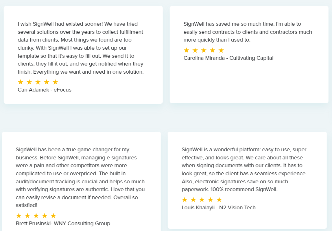 SignWell Document Signing