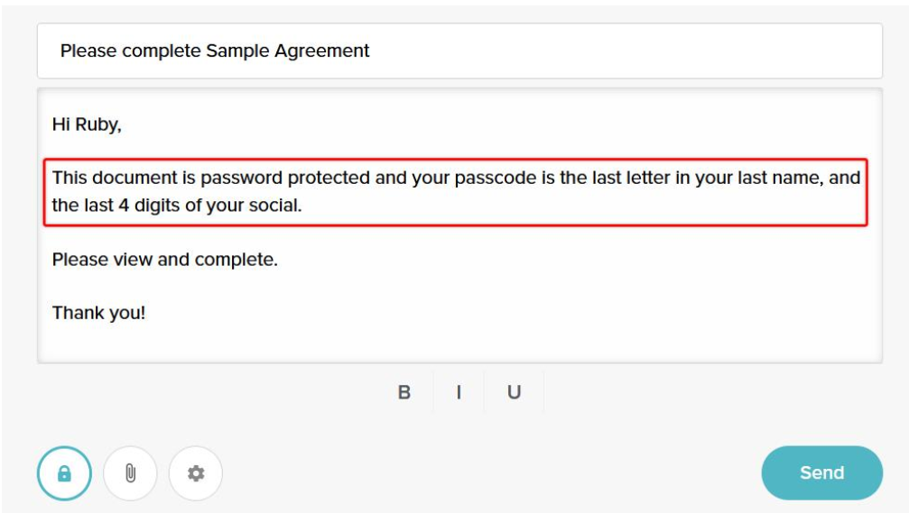 SignWell Custom Messages