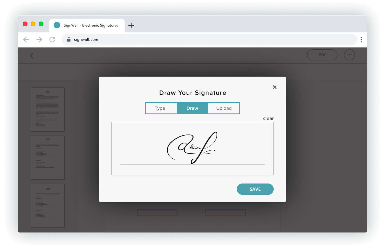 Signwell Electronic Signatures