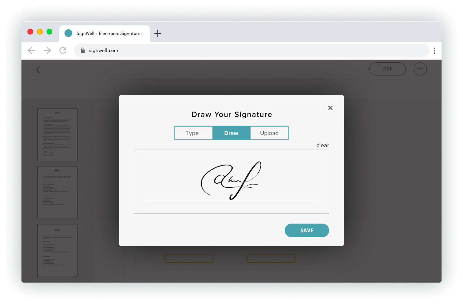 Signwell Electronic Signatures