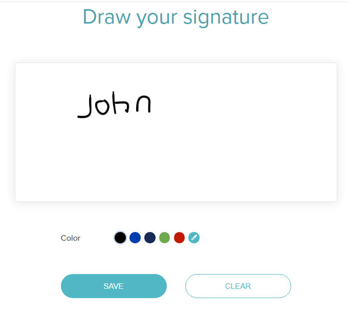 signature name