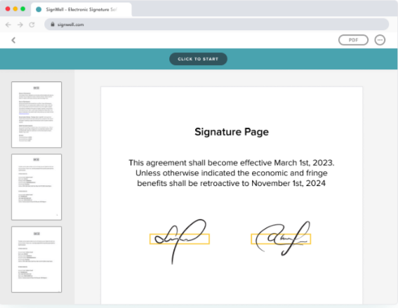 signatures legally binding