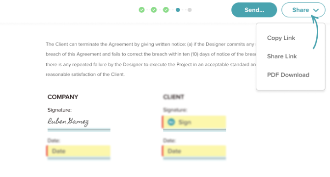 signwell document sharing