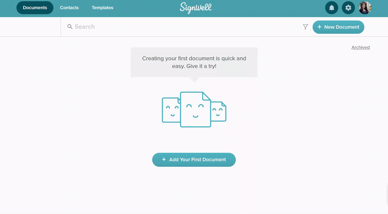 signwell document upload