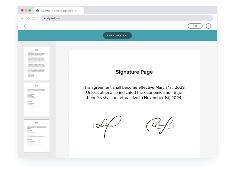 SignWell E-Signature Solution