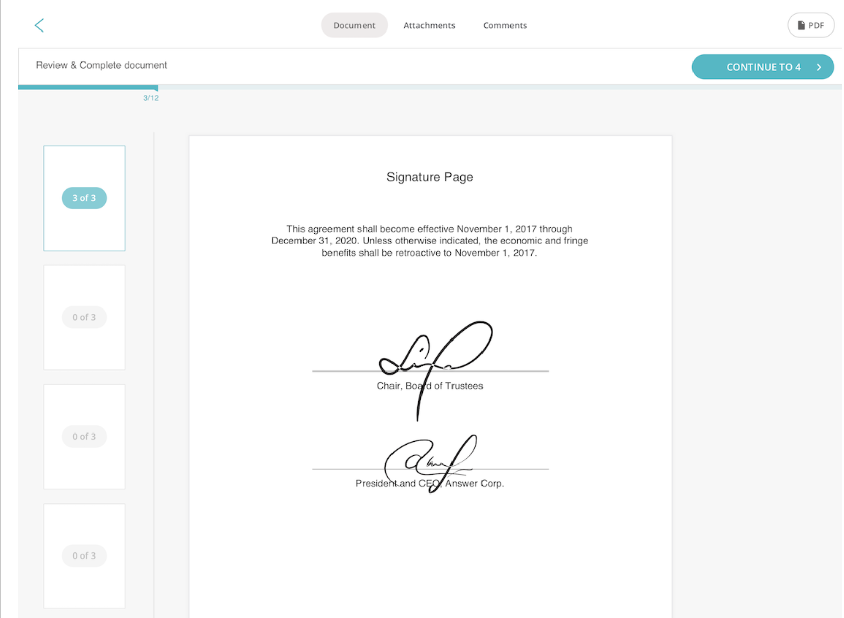 SignWell Speeds Up Signing Process