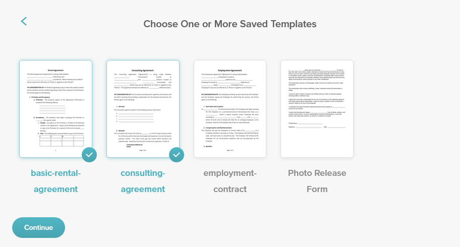 SignWell Document Templates