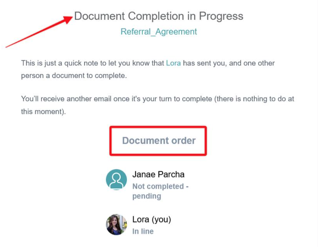 signwell document order