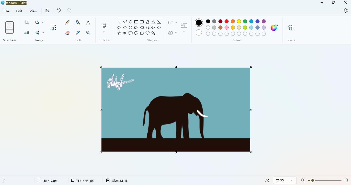 add signature to image microsoft paint