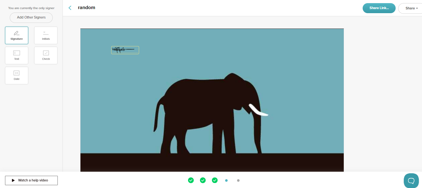 define document fields signwell
