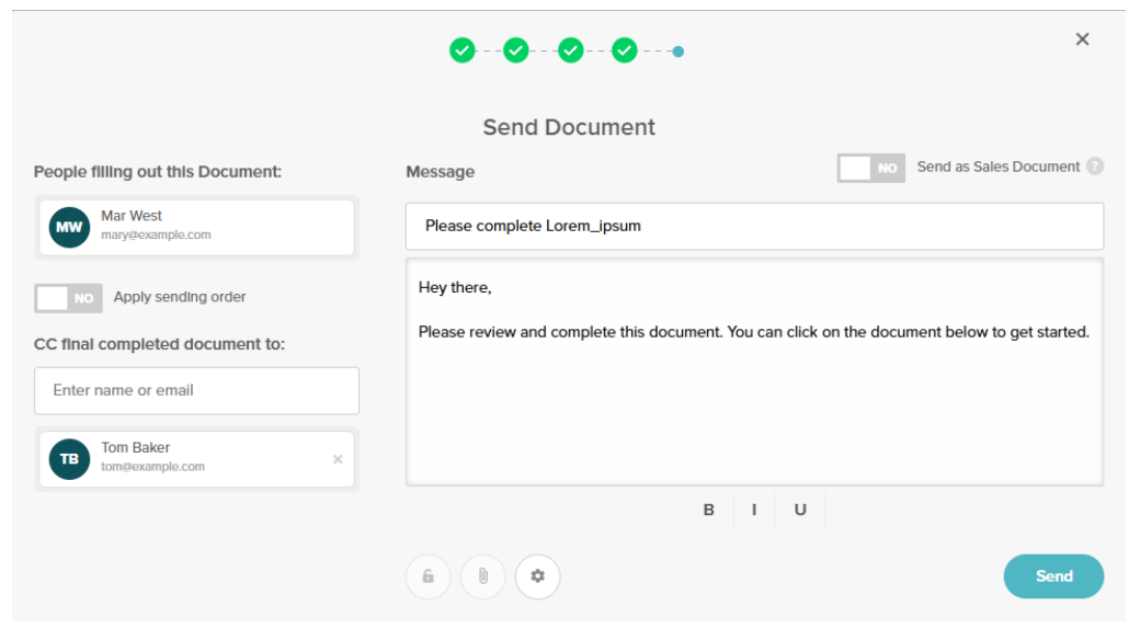 electronic signatures