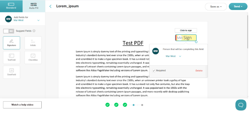 signature automation