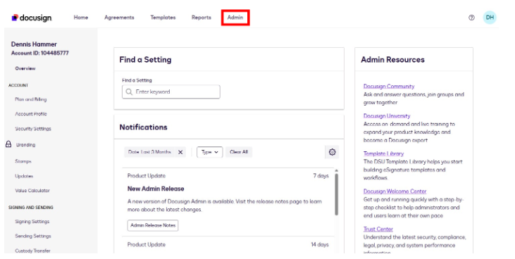 how to cancel docusign subscription